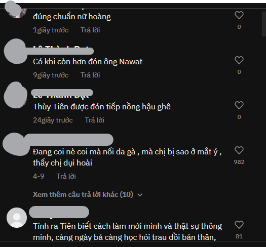 Cư dân mạng để lại bình luận khi fan Thái đón tiếp nồng hậu Thùy Tiên (Ảnh: Chụp màn hình) Cư dân mạng để lại bình luận khi fan Thái đón tiếp nồng hậu Thùy Tiên (Ảnh: Chụp màn hình)