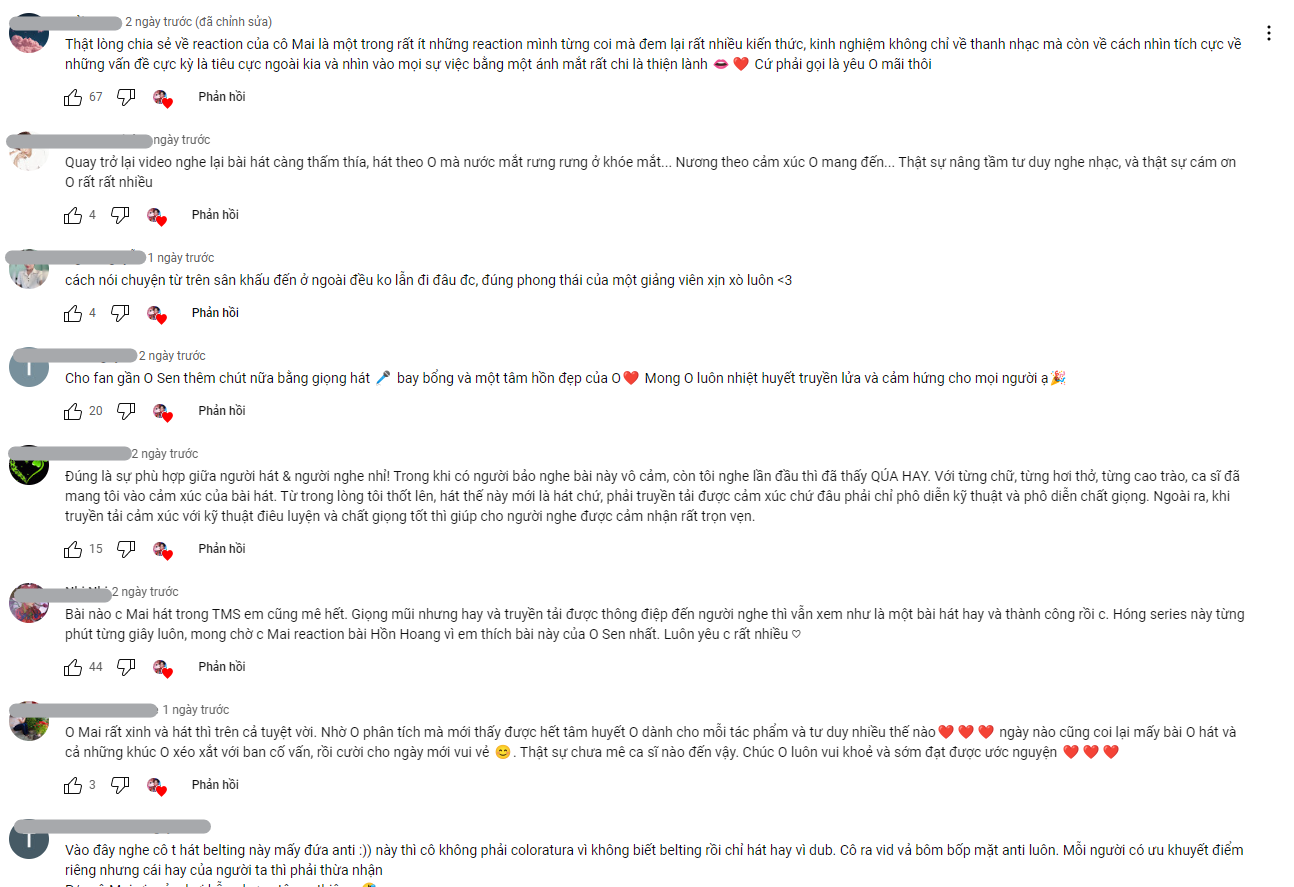 CDM để lại bình luận phía dưới đoạn clip của Ngọc Mai (Ảnh: Chụp màn hình)