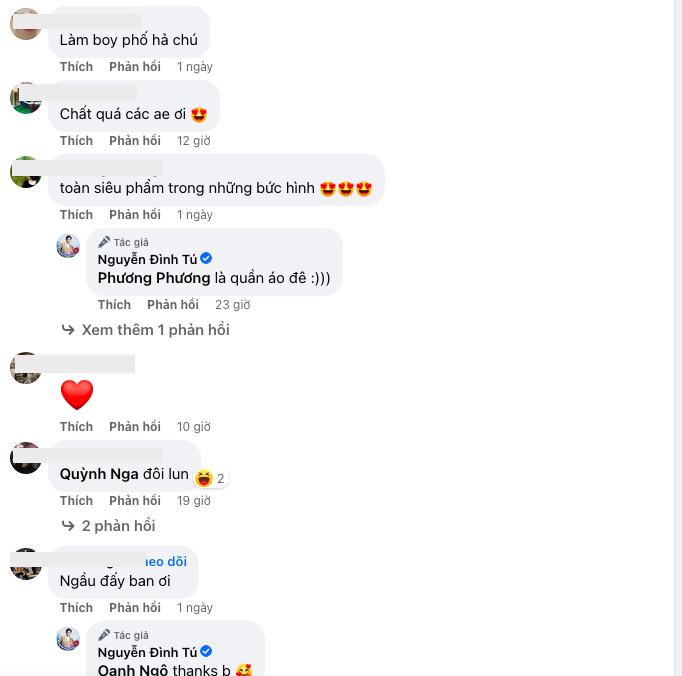 Cư dân mạng bình luận dưới bài đăng của Đình Tú (Ảnh: Chụp màn hình) Cư dân mạng bình luận dưới bài đăng của Đình Tú (Ảnh: Chụp màn hình)