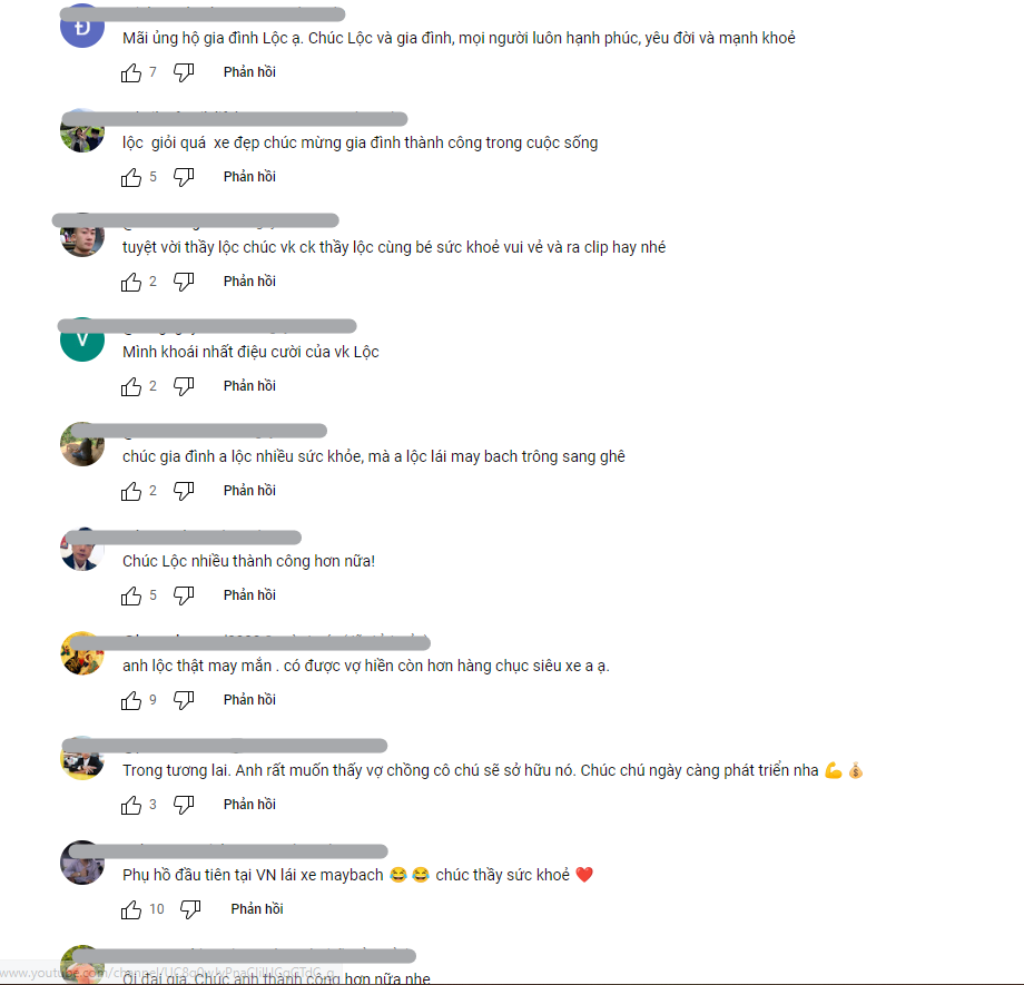 Cư dân mạng bình luận phía dưới đoạn clip của Lộc Fuho (Ảnh: Chụp màn hình)
