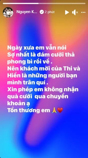 Chia sẻ của Khánh Thy đang nhận được sự quan tâm lớn từ phía khán giả (Ảnh: Chụp màn hình) Chia sẻ của Khánh Thy đang nhận được sự quan tâm lớn từ phía khán giả (Ảnh: Chụp màn hình)