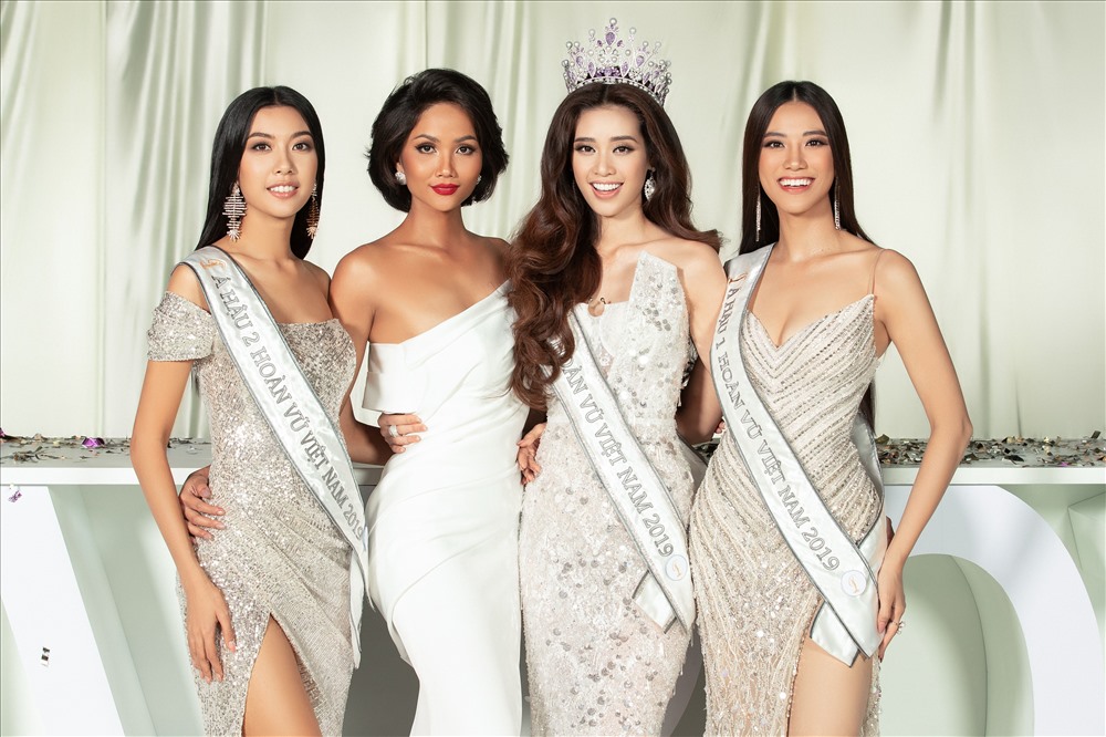 H'Hen Niê, Khánh Vân, Kim Duyên là các chân dài từng được phía công ty của CEO cử đi dự thi Miss Universe các năm qua (Ảnh: BTC)