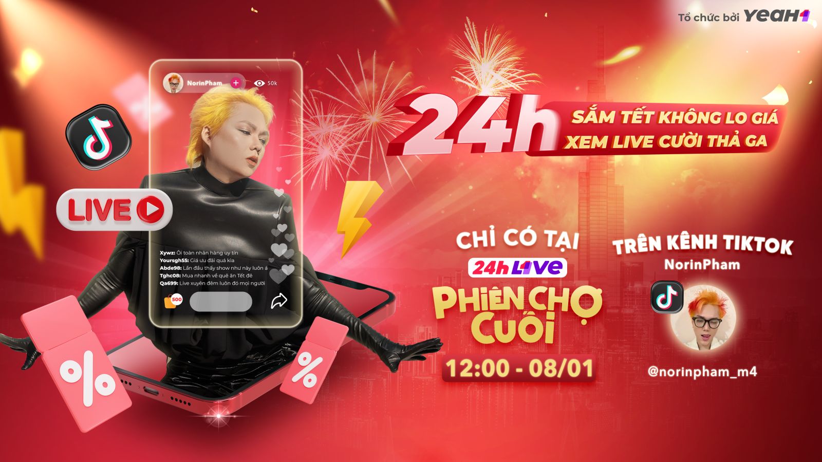 Chương trình bán hàng trực tuyến 24 giờ liên tục đầu tiên tại Việt Nam trên nền tảng TikTok