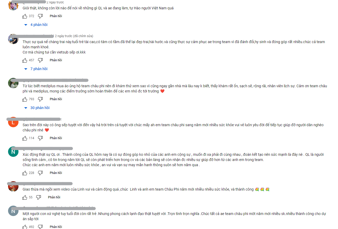 CDM để lại bình luận dưới đoạn clip mới của Quang Linh Vlogs (Ảnh: Chụp màn hình)