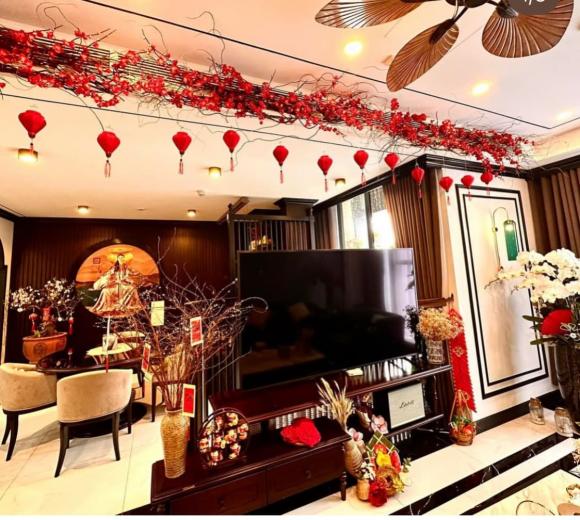 Một góc phòng khách và phòng ăn nhà Phương Oanh (Ảnh: FBNV)