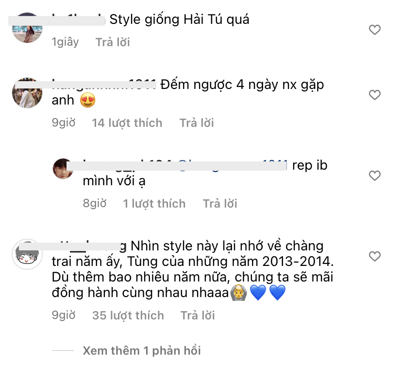 CDM để lại bình luận dưới bài đăng của Sơn Tùng (Ảnh: Chụp màn hình) CDM để lại bình luận dưới bài đăng của Sơn Tùng (Ảnh: Chụp màn hình)