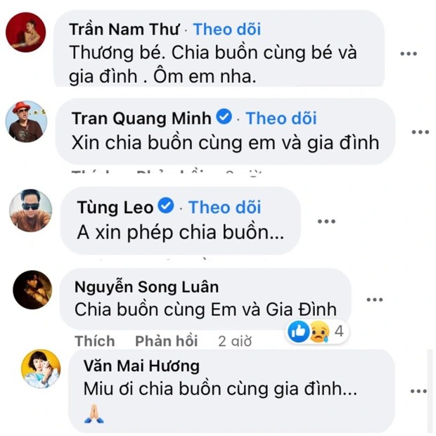 Nhiều sao Việt đã gửi lời động viên, chia sẻ đến với Văn Mai Hương (Ảnh: Chụp màn hình) Nhiều sao Việt đã gửi lời động viên, chia sẻ đến với Văn Mai Hương (Ảnh: Chụp màn hình)