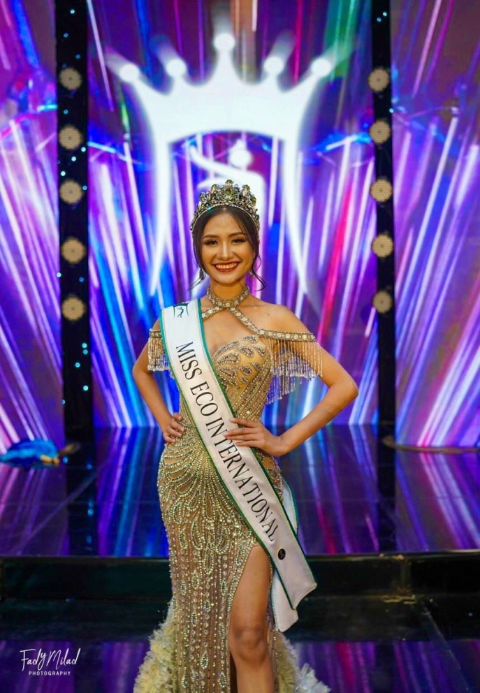 Nguyễn Thanh Hà về nước sau khi đăng quang Miss Eco International 2023