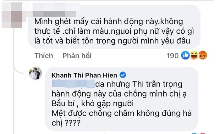 Khánh Thi phản ứng khi Phan Hiển bị nói làm màu, cúi đầu đi giày cho mình 2 Khánh Thi phản ứng khi Phan Hiển bị nói làm màu, cúi đầu đi giày cho mình 2