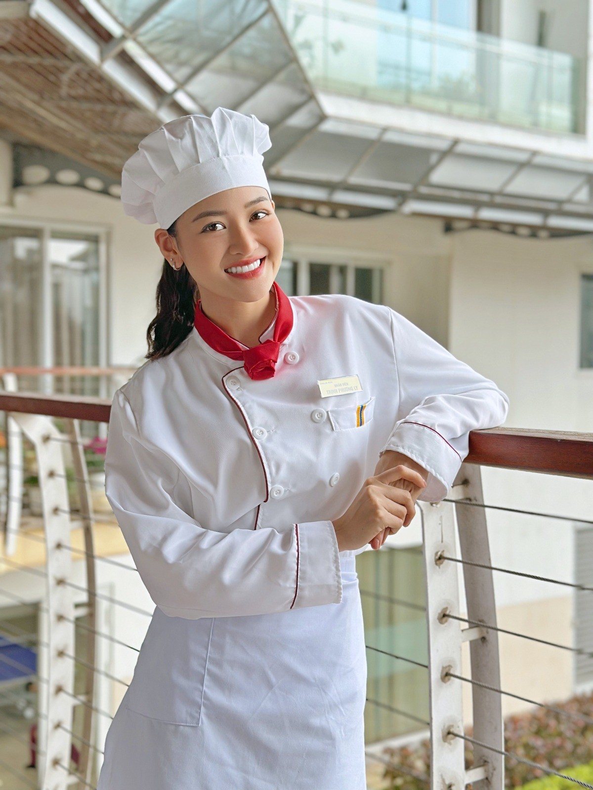 Thùy Anh từng khẳng định không làm vợ Mạnh Trường ghen khi đóng phim 'Đừng nói khi yêu' (Ảnh: FBNV)