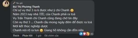 Phương Thanh nhắc thẳng tên Trấn Thành về ồn ào kiện tụng, dân tình để lại loạt bình luận gây chú ý - Ảnh 1 Phương Thanh nhắc thẳng tên Trấn Thành về ồn ào kiện tụng, dân tình để lại loạt bình luận gây chú ý - Ảnh 1