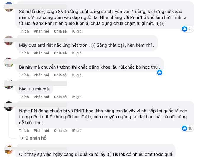 CDM để lại bình luận xoay quanh tin đồn nghỉ học của Phương Nhi (Ảnh: Chụp màn hình) CDM để lại bình luận xoay quanh tin đồn nghỉ học của Phương Nhi (Ảnh: Chụp màn hình)
