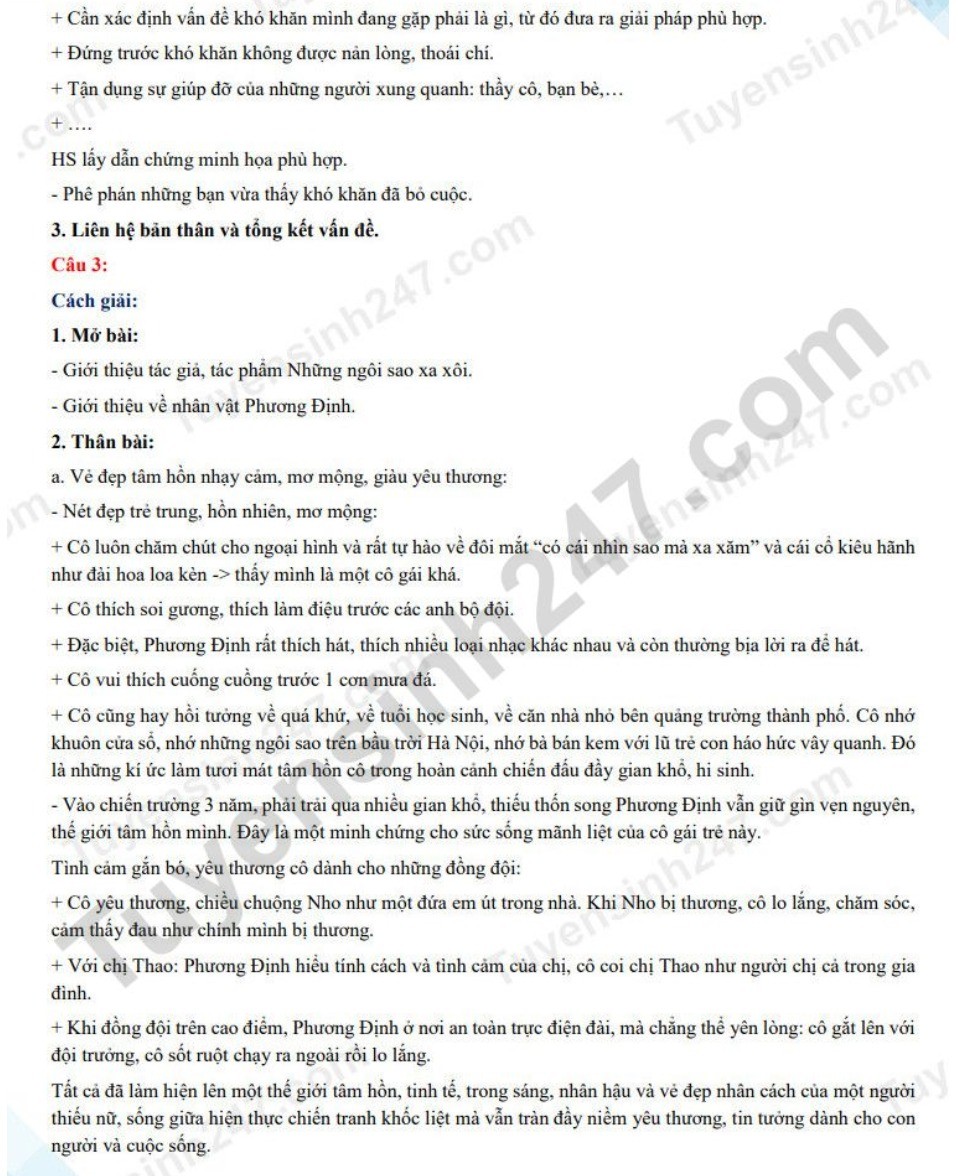 Đáp án đề thi lớp 10 môn Ngữ văn tỉnh Hòa Bình năm 2023 - Ảnh 3