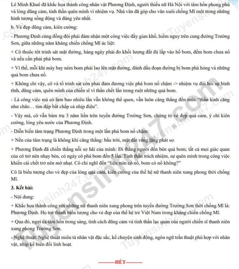 Đáp án Đề thi môn Văn tuyển sinh vào lớp 10 tỉnh Hòa Bình (Ảnh: Tuyensinh347)