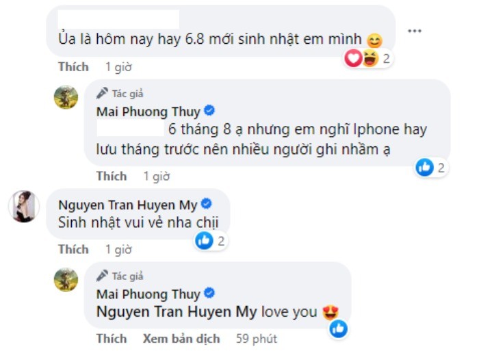 Mai Phương Thúy phản hồi về ngày sinh chính xác của mình (Ảnh: Chụp màn hình) Mai Phương Thúy phản hồi về ngày sinh chính xác của mình (Ảnh: Chụp màn hình)