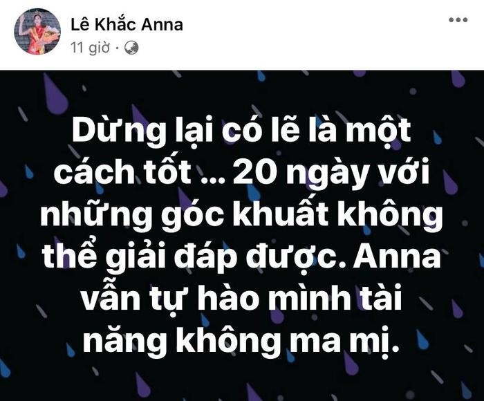 Bài đăng của Lê Khắc Anna gây chú ý (Ảnh: Chụp màn hình) Bài đăng của Lê Khắc Anna gây chú ý (Ảnh: Chụp màn hình)