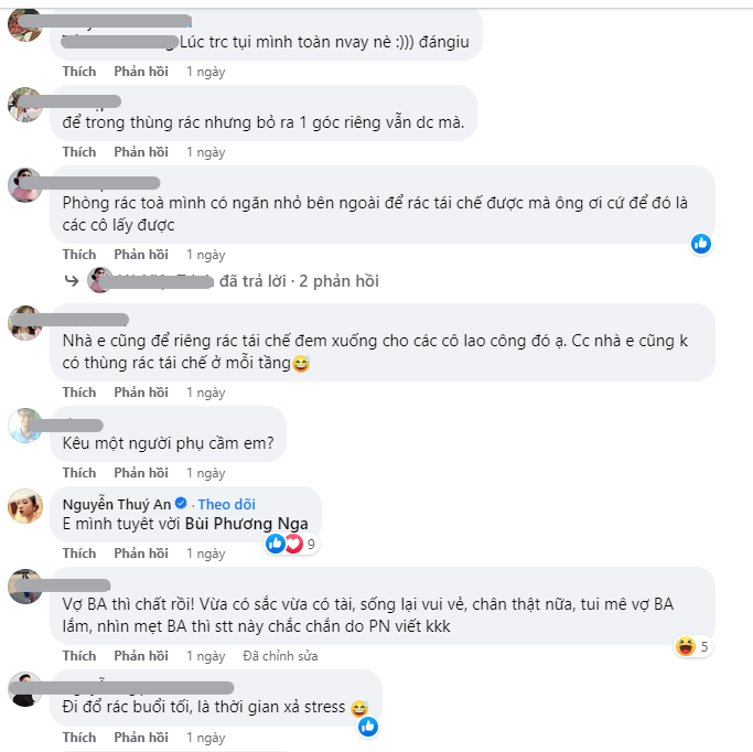 Diễn viên Thúy An cùng nhiều bạn bè, khán giả dành những lời khen cho vợ chồng Phương Nga - Bình Anh (Ảnh: Chụp màn hình) Diễn viên Thúy An cùng nhiều bạn bè, khán giả dành những lời khen cho vợ chồng Phương Nga - Bình Anh (Ảnh: Chụp màn hình)