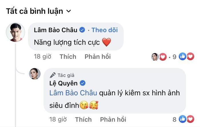 Lệ Quyên cho biết Lâm Bảo Châu làm quản lý kiêm NSX ảnh siêu đỉnh (Ảnh: Chụp màn hình) Lệ Quyên cho biết Lâm Bảo Châu làm quản lý kiêm NSX ảnh siêu đỉnh (Ảnh: Chụp màn hình)