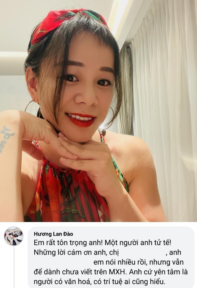 Phản ứng của bà Đào Lan Hương dưới bài đăng của luật sư Đ. (Ảnh: Chụp màn hình) Phản ứng của bà Đào Lan Hương dưới bài đăng của luật sư Đ. (Ảnh: Chụp màn hình)