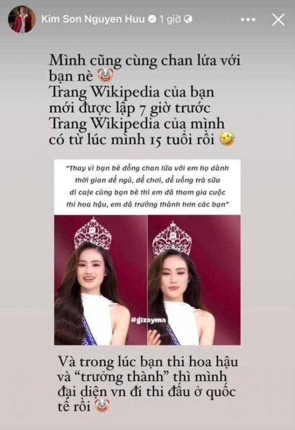 Nguyên văn bài đăng của Nguyễn Hữu Kim Sơn (Ảnh: Chụp màn hình) Nguyên văn bài đăng của Nguyễn Hữu Kim Sơn (Ảnh: Chụp màn hình)