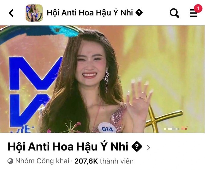 Nhóm anti-fan của Hoa hậu Ý Nhi có số lượng thành viên tăng nhanh (Ảnh: Chụp màn hình) Nhóm anti-fan của Hoa hậu Ý Nhi có số lượng thành viên tăng nhanh (Ảnh: Chụp màn hình)