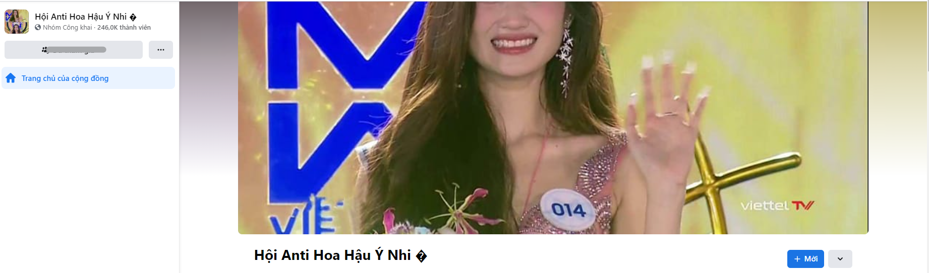 Group anti của Ý Nhi có số lượng thành viên lên đến gần 250 nghìn thành viên (Ảnh: Chụp màn hình)