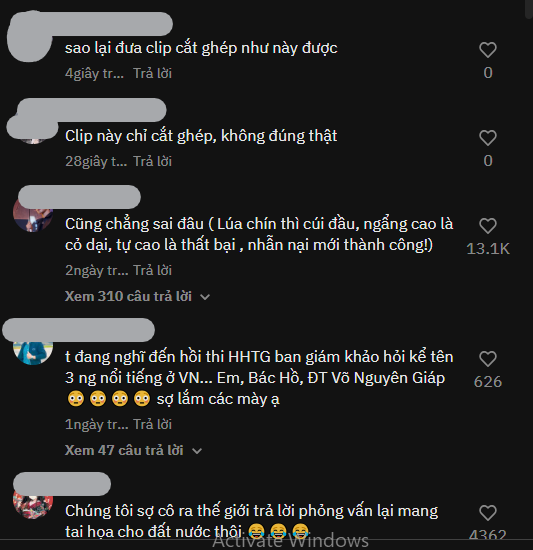 Ngoài những bình luận bất bình về việc Ý Nhi bị 'mạo danh' thì cũng có không ít người gửi lời động viên đến cô vì phải đối diện những ồn ào. Ảnh: Chụp màn hình Ngoài những bình luận bất bình về việc Ý Nhi bị 'mạo danh' thì cũng có không ít người gửi lời động viên đến cô vì phải đối diện những ồn ào. Ảnh: Chụp màn hình