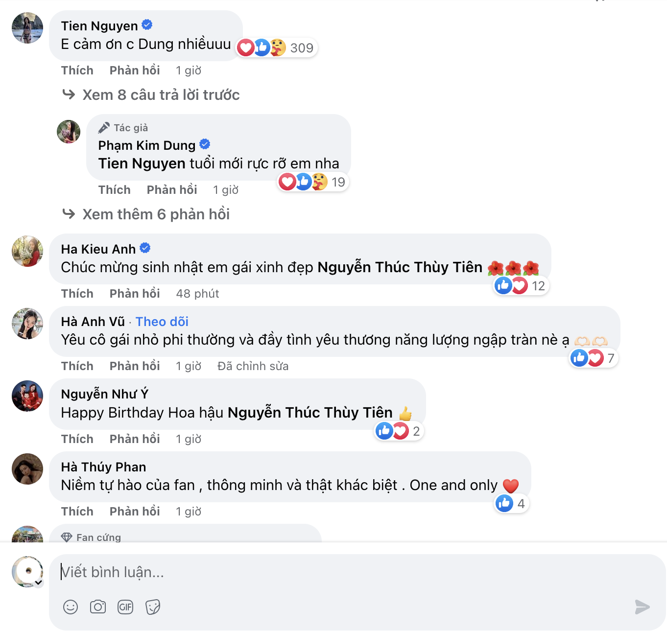 Thuỳ Tiên gửi lời cảm ơn đến CEO Sen Vàng. Đây cũng là lần hiếm hoi bà trùm Hoa hậu mở lại bình luận công khai sau ồn ào của Ý Nhi. Ảnh: Chụp màn hình