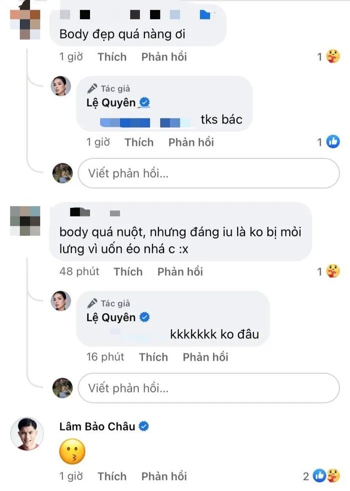 Lâm Bảo Châu cùng nhiều người bạn, khán giả bình luận dưới bài đăng của nữ nghệ sĩ. Ảnh: Chụp màn hình Lâm Bảo Châu cùng nhiều người bạn, khán giả bình luận dưới bài đăng của nữ nghệ sĩ. Ảnh: Chụp màn hình