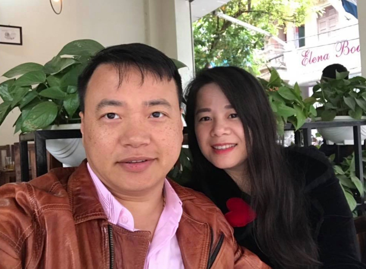 Doanh nhân Đào Lan Hương - shark Bình thuở còn mặn nồng. Ảnh: FBNV 