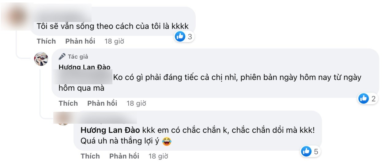 Phản ứng của vợ cũ shark Bình dưới bài đăng. Ảnh: Chụp màn hình 