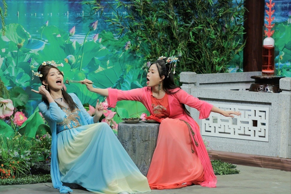 1 phân cảnh của Lâm Vỹ Dạ trong chương trình 'Ơn giời cậu đây rồi'. Ảnh: BTC