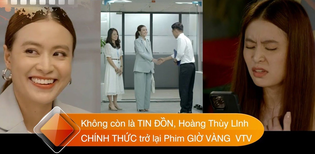 Hoàng Thùy Linh chính thức trở lại phim giờ vàng của VTV. Ảnh: Chụp màn hình