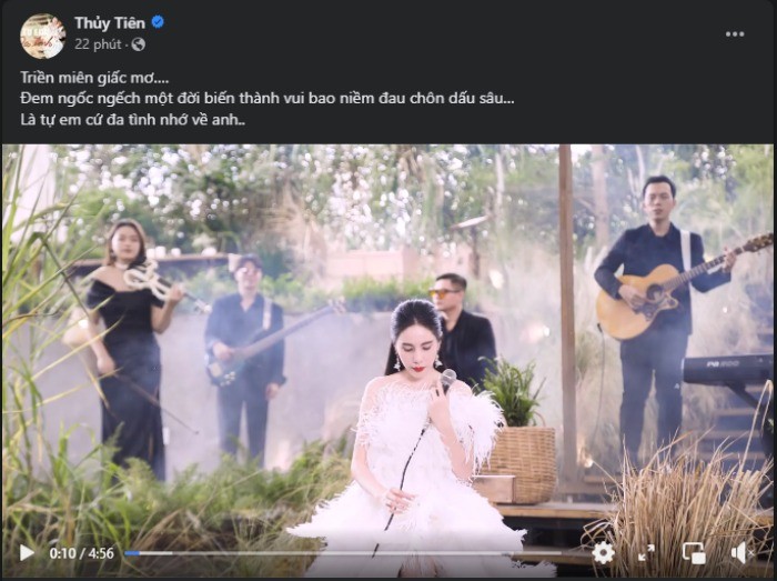 Bài đăng gây chú ý của Thủy Tiên. Ảnh: Chụp màn hình