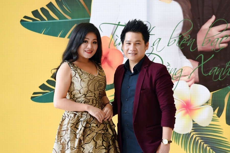 Trước đó, Anh Thơ từng tâm sự giữa mình và Trọng Tấn giống như '2 ông bạn'. Ảnh: FBNV