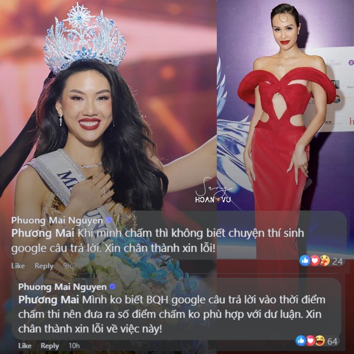 MC Phương Mai có thái độ về câu trả lời ứng xử của Bùi Quỳnh Hoa. Ảnh: Chụp màn hình MC Phương Mai có thái độ về câu trả lời ứng xử của Bùi Quỳnh Hoa. Ảnh: Chụp màn hình