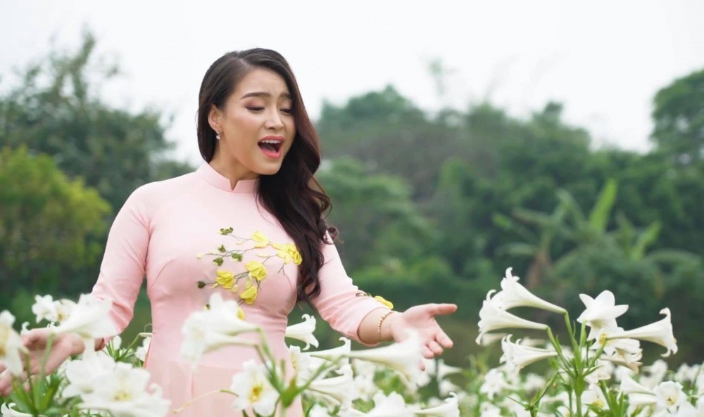 Ca sĩ Đinh Trang. Ảnh: FBNV