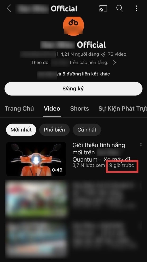Nhãn hàng xóa/ ẩn clip quảng cáo của Quốc Cơ - Quốc Nghiệp. Ảnh: Chụp màn hình Nhãn hàng xóa/ ẩn clip quảng cáo của Quốc Cơ - Quốc Nghiệp. Ảnh: Chụp màn hình