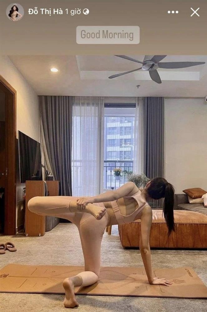 Đỗ Thị Hà tích cực tập luyện Yoga. Ảnh: Chụp màn hình Đỗ Thị Hà tích cực tập luyện Yoga. Ảnh: Chụp màn hình
