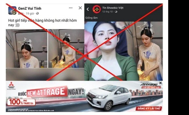 'Hot girl hàng không' Quế Chi bị lan truyền những thông tin không đúng sự thật về mình. Ảnh: Chụp màn hình 'Hot girl hàng không' Quế Chi bị lan truyền những thông tin không đúng sự thật về mình. Ảnh: Chụp màn hình