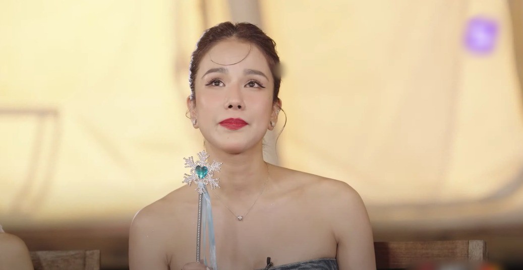 Diệp Lâm Anh kể câu chuyện của bản thân khiến khán giả vô cùng xúc động. Ảnh; Chụp màn hình