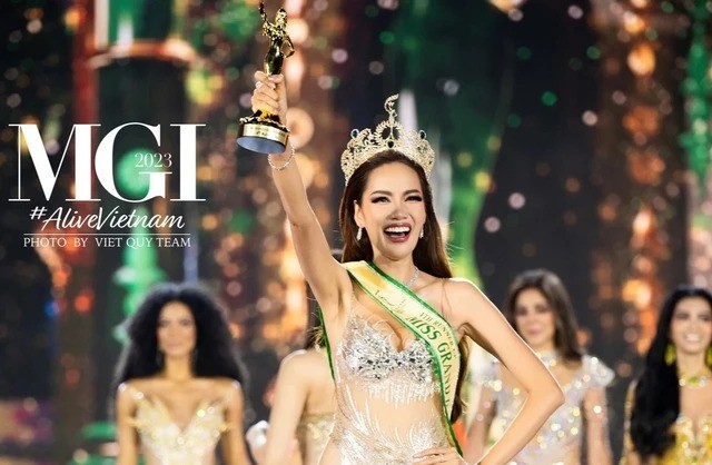 Lê Hoàng Phương giành ngôi vị Á hậu 4 Miss Grand International 2023. Ảnh: FBNV Lê Hoàng Phương giành ngôi vị Á hậu 4 Miss Grand International 2023. Ảnh: FBNV