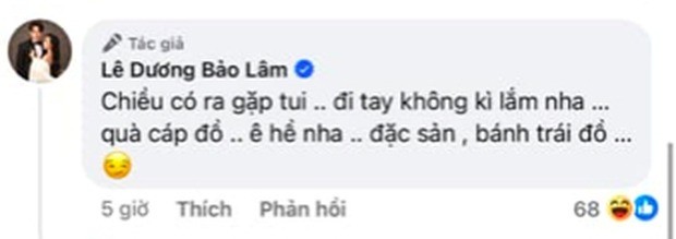 Thái độ của Lê Dương Bảo Lâm đề nghị khán giả mang quà đến khi gặp mặt tại Đồng Tháp. Ảnh: Chụp màn hình