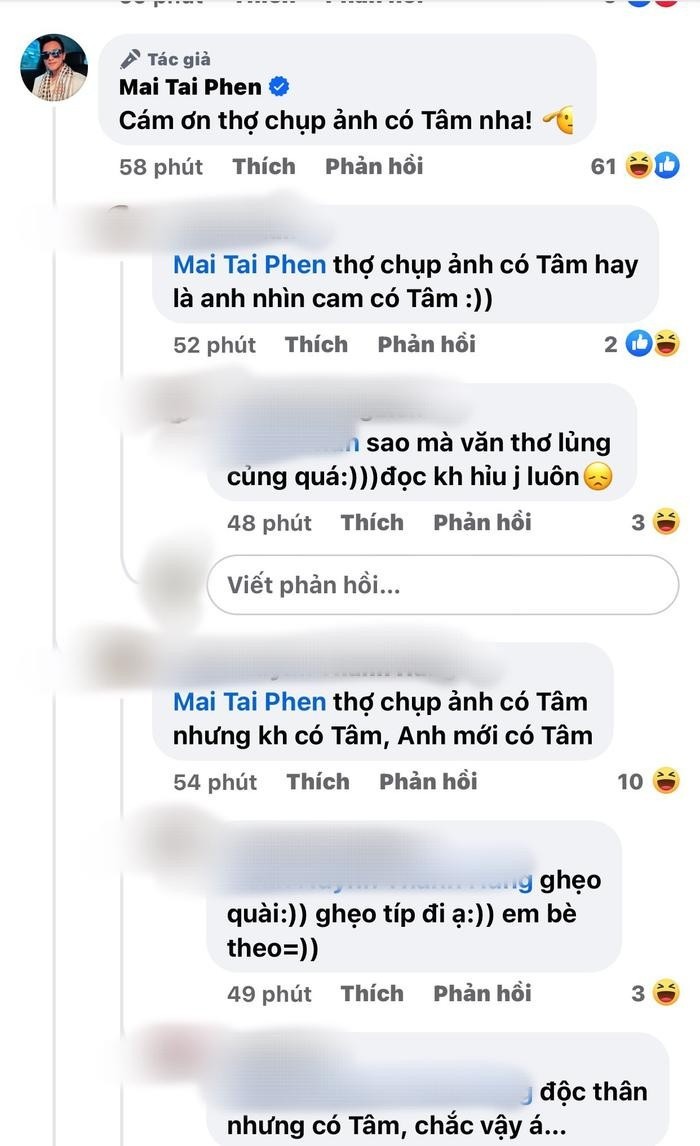 CDM để lại bình luận dưới bài đăng của Mai Tài Phến. Ảnh: Chụp màn hình CDM để lại bình luận dưới bài đăng của Mai Tài Phến. Ảnh: Chụp màn hình