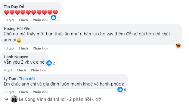 CDM để lại bình luận dưới bài đăng của Công Vinh. Ảnh: Chụp màn hình CDM để lại bình luận dưới bài đăng của Công Vinh. Ảnh: Chụp màn hình