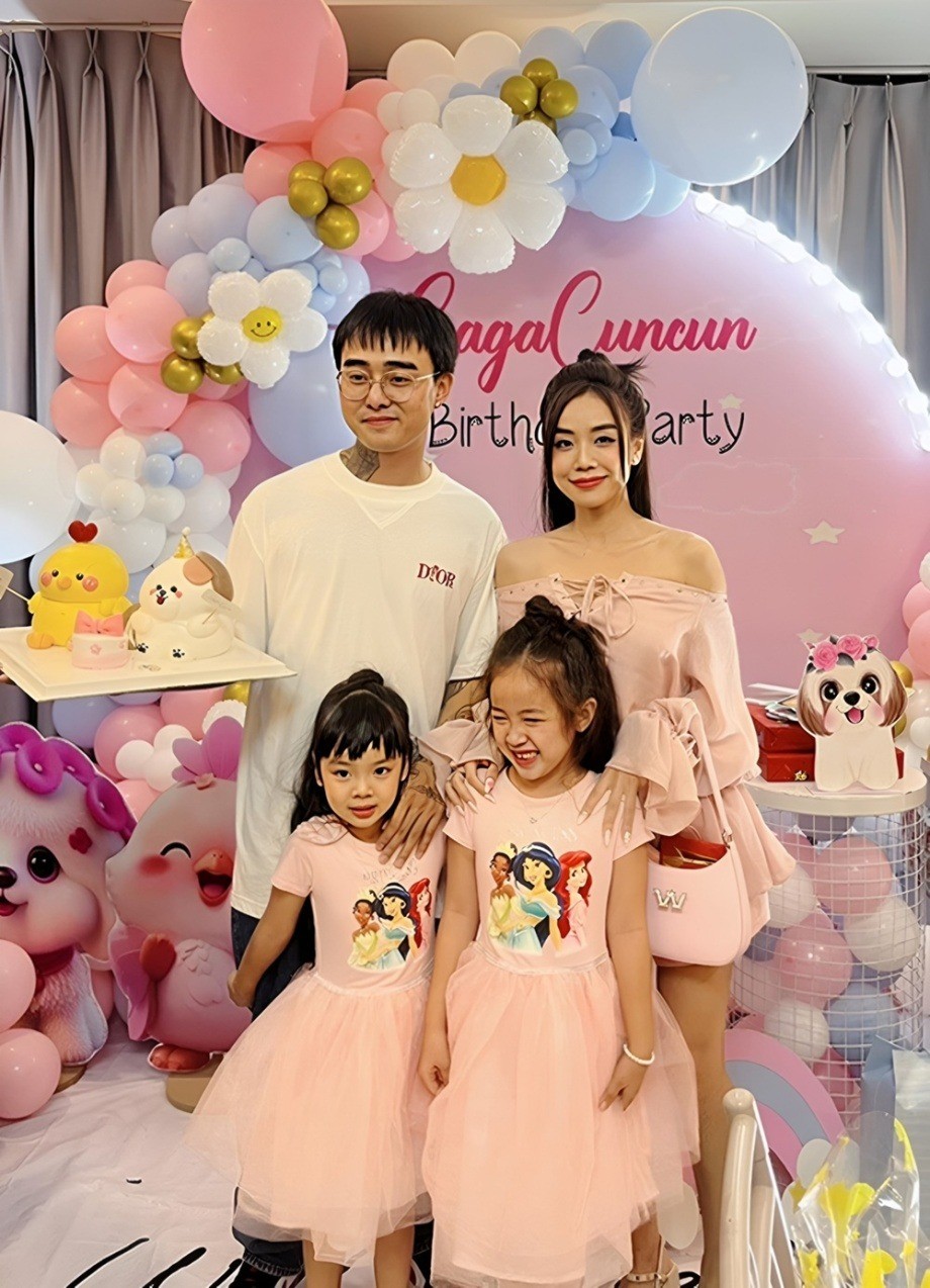 Đạt G có mối quan hệ thân thiết với các con riêng của Cindy Lư. Ảnh: FBNV Đạt G có mối quan hệ thân thiết với các con riêng của Cindy Lư. Ảnh: FBNV