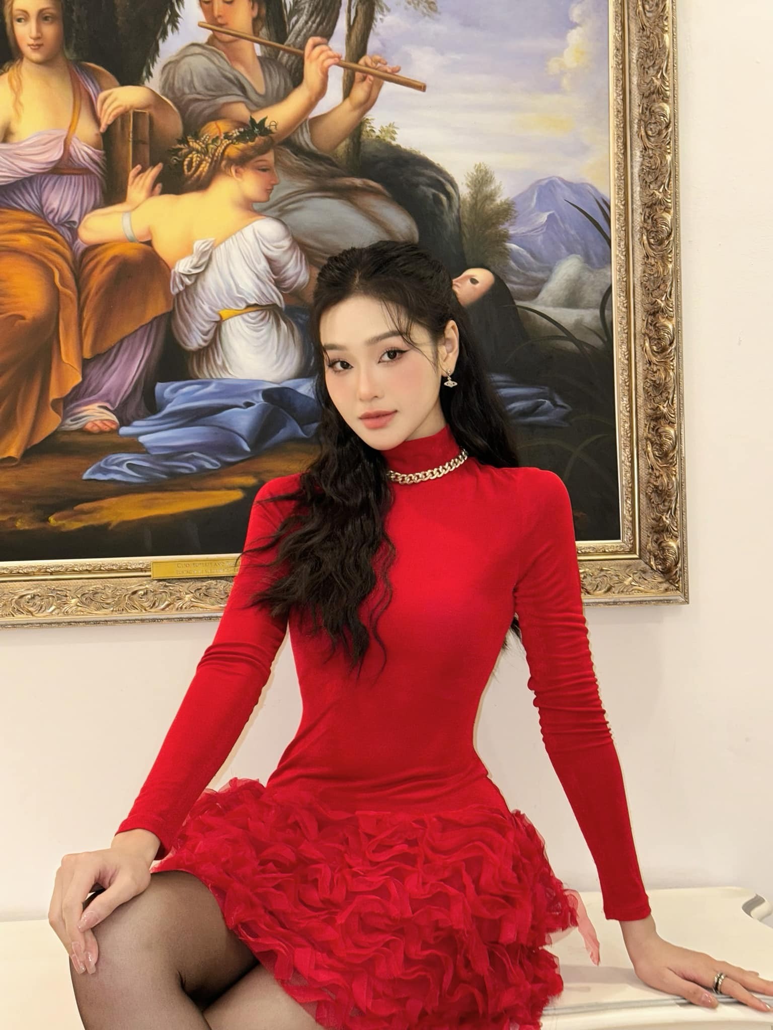 Cù Thị Trà trước khi được biết đến trong vai trò diễn viên còn từng thử sức với nghề mẫu ảnh. Ảnh: FBNV