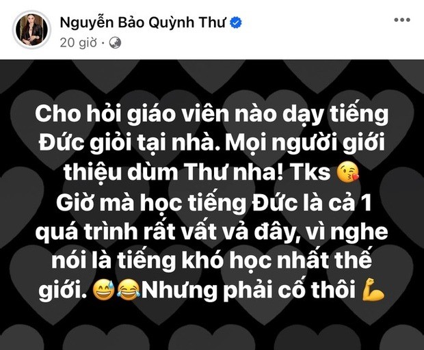 Bài đăng tìm người dạy tiếng Đức. Ảnh: Chụp màn hình Bài đăng tìm người dạy tiếng Đức. Ảnh: Chụp màn hình
