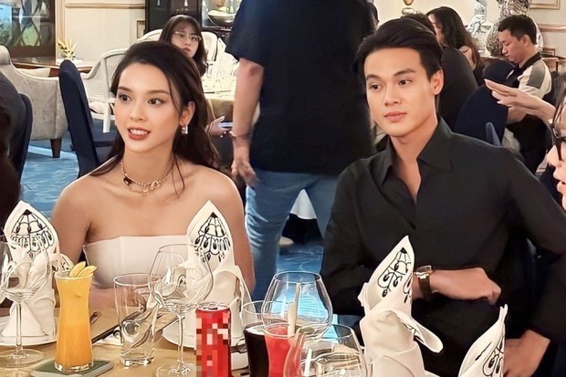 Quỳnh Lương và bạn trai khi cùng đi sự kiện. Ảnh: FBNV