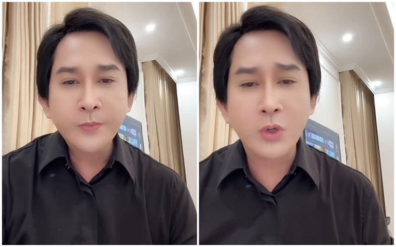 NSƯT Kim Tử Long trong livestream mới nhất. Ảnh chụp màn hình. NSƯT Kim Tử Long trong livestream mới nhất. Ảnh chụp màn hình.